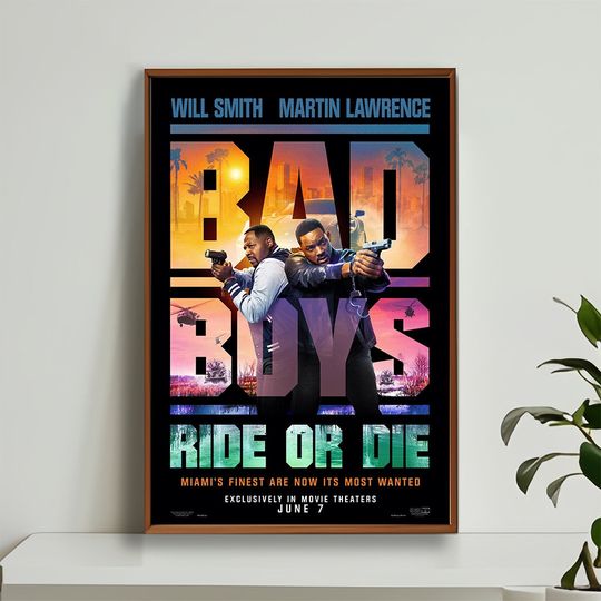 Bad Boys Ride or Die Movie Poster, Movie Poster, Home Decor