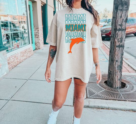 Miami Dolphins Football Team: Football League T-shirt, Dolphins Shirt