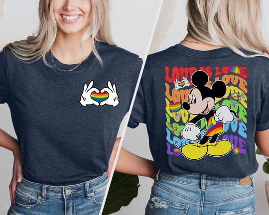 Love Is Love Mickey Mouse T-Shirt, LGBTQ Shirt, Gender Equality Tee