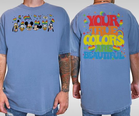 Disney LGBT Pride Shirt, Mickey & Friends Rainbow T-shirt