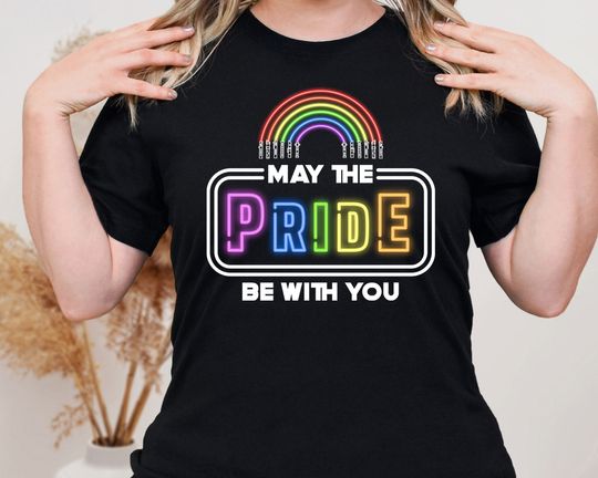 May the Pride be with You Shirt, Star Wars Rainbow Shirt