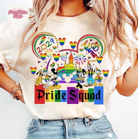 Mickey and Friends Disney LGBT Pride Squad Shirt