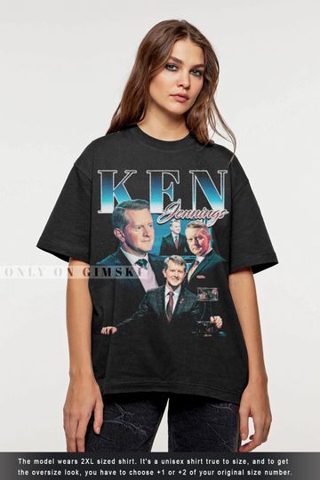 Ken Jennings Shirt Vintage Bootleg Graphic Tee Ken Jennings T-Shirt
