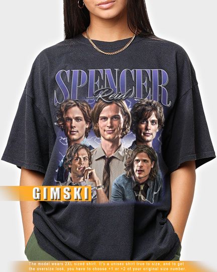 Limited Spencer Reid Shirt Vintage Bootleg Spencer Reid T-Shirt Tee Movie
