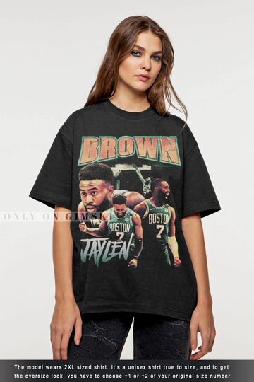 Jaylen Brown Shirt Vintage Bootleg Graphic Tee Jaylen Brown T-Shirt