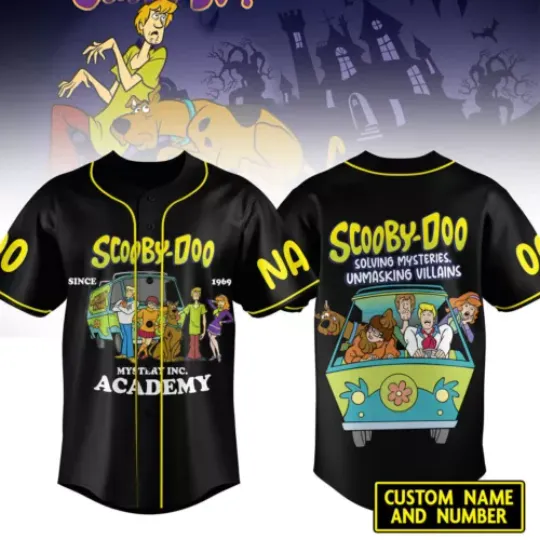 Personalized Scooby Doo Since 1969 Mystery Inc Academy 3D Baseball Jersey Shirt