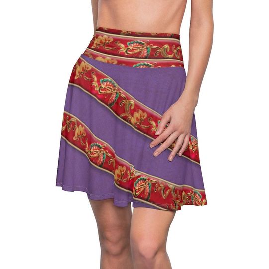 Mulan Purple Disney Skater Skirt, Disney Cosplay