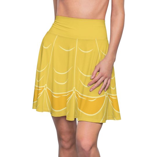 Beauty and the Beast Belle Yellow Ball Gown Disney Skater Skirt, Disney Cosplay