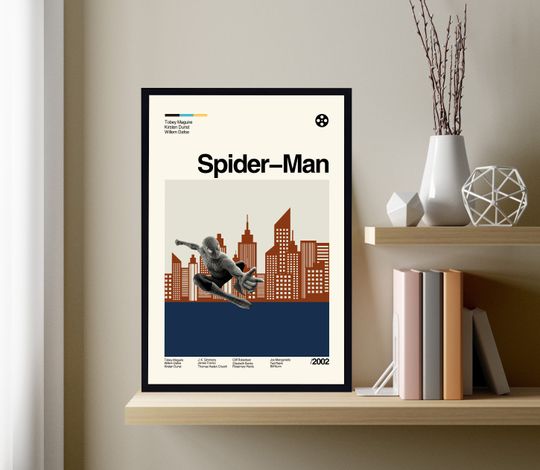Spider Man Poster, Spider Man Print, Movie Poster