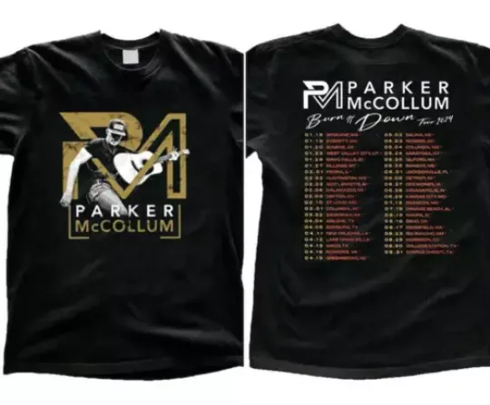 P McCollum  Tour 2024 Country Music Concert T-Shirt Gift Fan