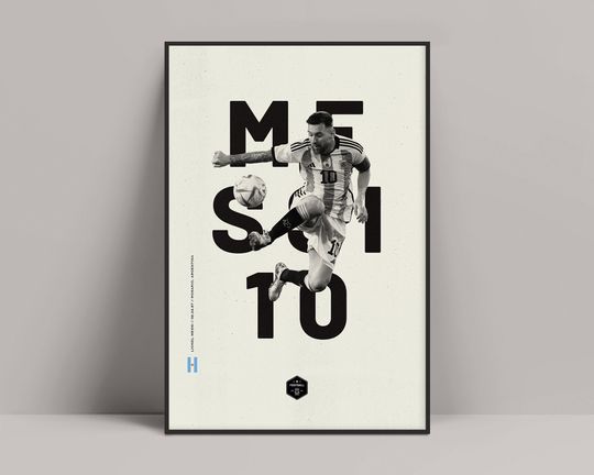 Lionel Messi Poster, Minimalist Poster, Messi Poster, Lionel Messi Print