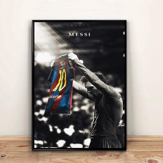 Lionel Messi Football Sports Poster