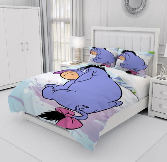 Eeyore Custom Duvet Cover And Pillowcase, Bedroom Decoration, Creative Gifts