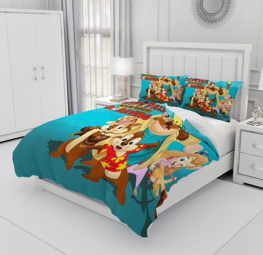 Chip An' Dale Bedding Three Piece Set, Bedroom Decoration, Creative Gifts