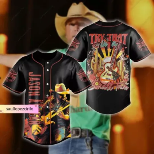 Jason Aldean Basbell Shirt, Country Music Jason Aldean Jersey Shirt
