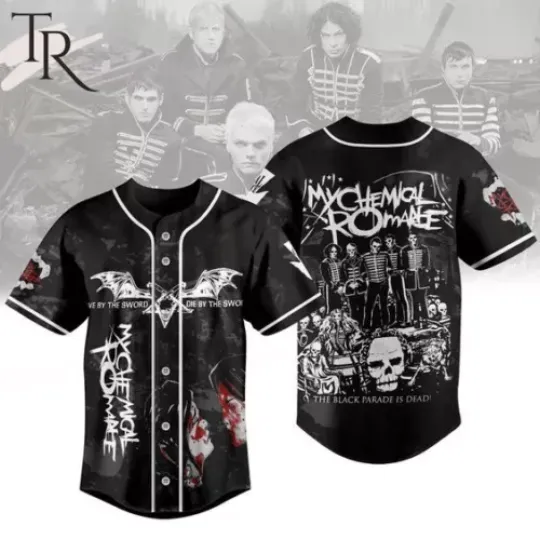 SALE!!_Personalized My Chemical Romance The Black Parade Is Dead Jersey Shirt 3D