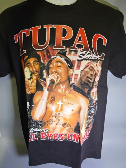 Tupac Shakur All Eyes On Me graphic T-shirt