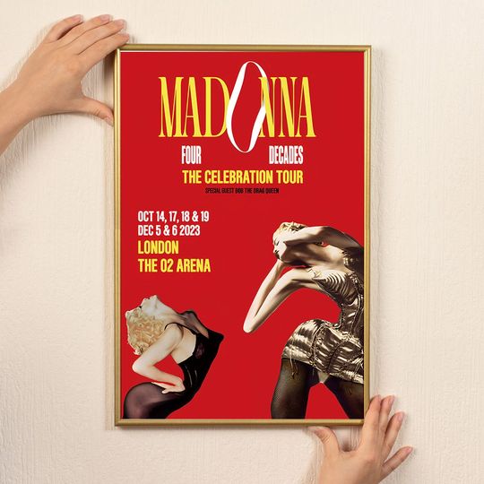 MADONNA Poster THE Celebration Tour 2023 Poster