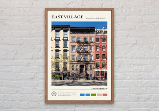 Real Photo, East Village Print, East Village Wall Art