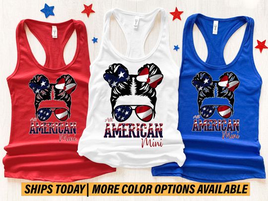 All American Mimi Tank Top,th of July Tank Top, Merica Tank Top, Patriotic Tank Top, Grandma Shirt