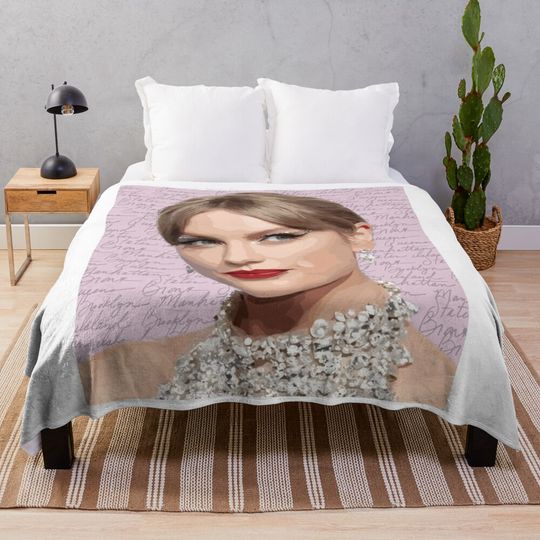 Taylor 2024 The Real Queen Throw Blanket