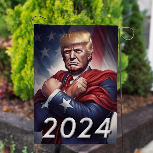 President Donald Trump 2024 Flag, Save America Again Garden Flag, 2024 Trump Flag, Take America Back, Trump Supporters Flag
