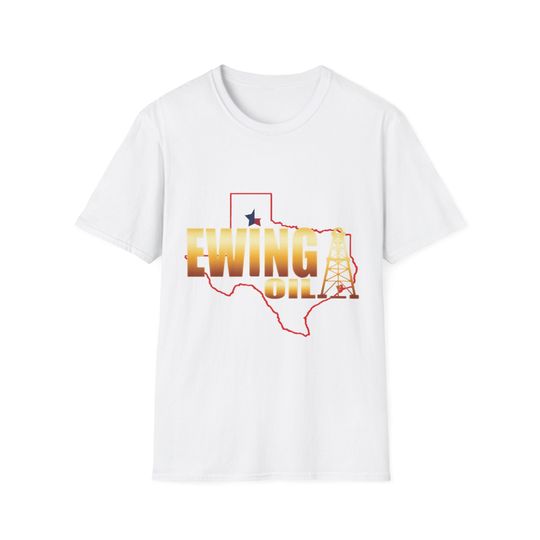 Unisex Softstyle T-Shirt Ewing Oil Dallas Texas