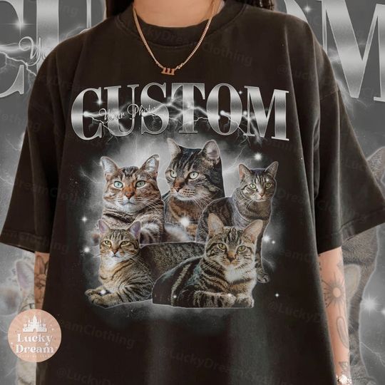 Comfort Colors CUSTOM Bootleg Rap PET Shirt, Custom Pet, Custom Photo