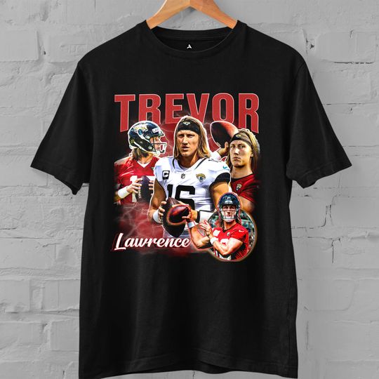 Vintage Trevor Lawrence shirt, Jacksonville Football Shirt, Vintage 90s, Custom Bootleg