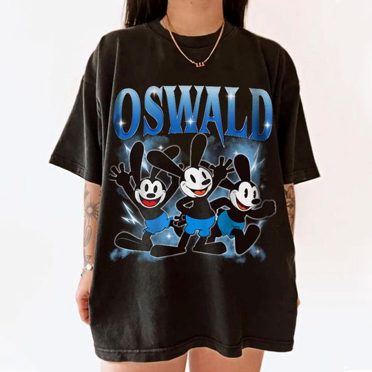 Oswald Lucky Rabbit Shirt Funny Tee, Boys Tees, Vintage Graphic T-shirt