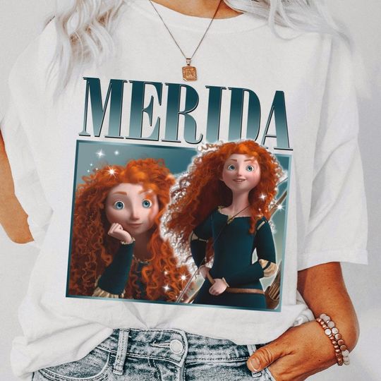 Merida Shirt Funny Tee, Brave Princess Tees, Magical Place Vintage Graphic T-shirt Family 2024 Trip Gifts