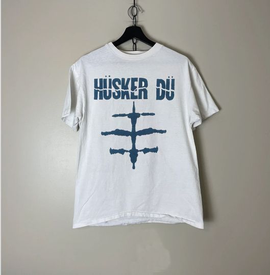 Husker Du Inkblot Logo Metal Circus t shirt, Husker Du Indie Punk Rock 80s Alternative T shirt