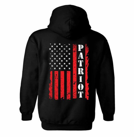 Patriot USA Flag Hoodie | Distressed American Flag | Patriotism | USA Flag Hoodie