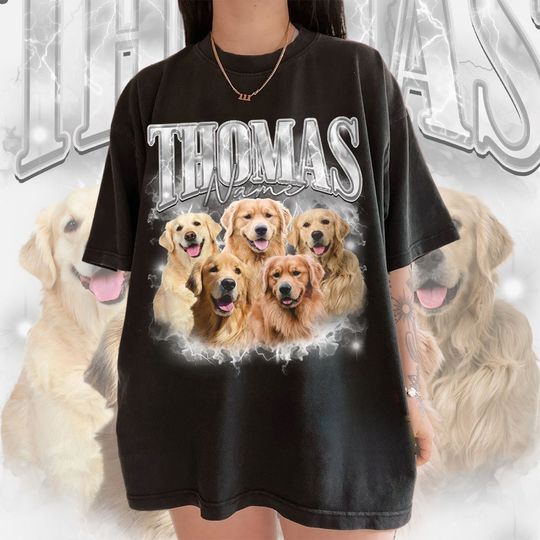 Custom Dog Bootleg T-Shirt, Retro Dog Shirt , Custom 90s Bootleg Graphic, Custom Dog