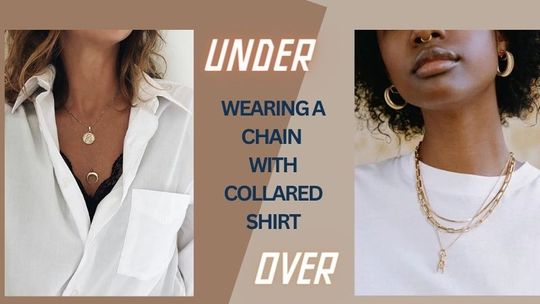 image post Do you wear a chain inside or outside your shirt? 6 Rules to wear a chain with a collared shirt
