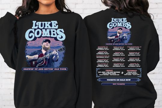 Lukee Comb 2024 Tour Growing Up and Getting Old Sweatshirt, Lukee Comb Merch