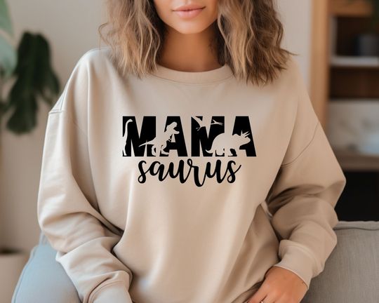 Mama Saurus Sweatshirt, Mama Dinosaur, Mom Life Sweatshirt, Mother's Day Sweatshirt, Funny Mother's Day Gift, Mom Of Boys, Gift for Mom