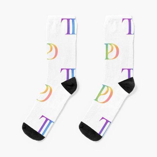 Ttpd pride rainbow Socks, Gifts for Fan