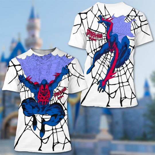 Spiderman Peter Parker All Over Print T-shirt, Superhero Movie Fan 3D Tee, Superhero Comic Character Fan 3D Shirt,
