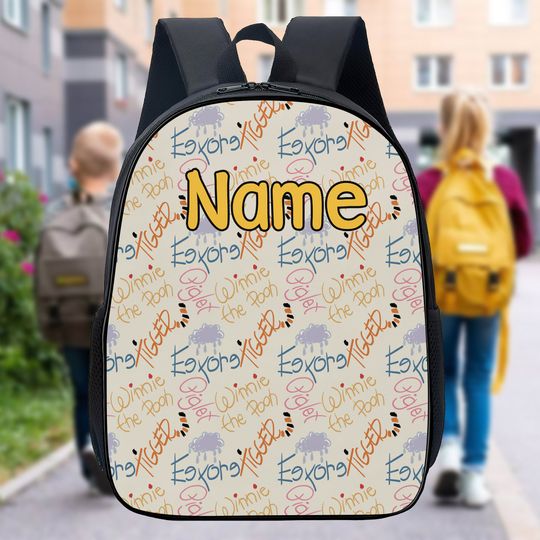 Personalize Backpack Animated Honey Bear Bag, Back To School, Birthday Gift