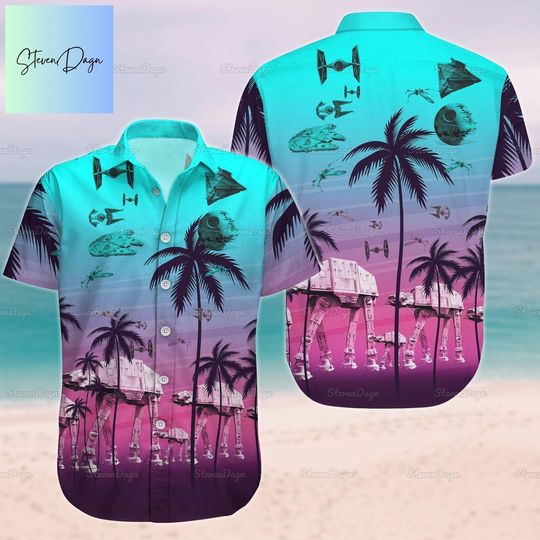 Star Wars Shirt, Star Wars Button Shirt, Star Wars Hawaiian Shirt, Summer Shirt