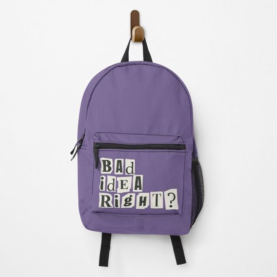bad idea right? newspaper letters Backpack