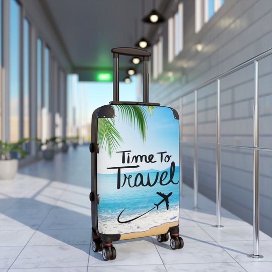 Tropical Suitcase Wheeled Luggage -  Travel Gift