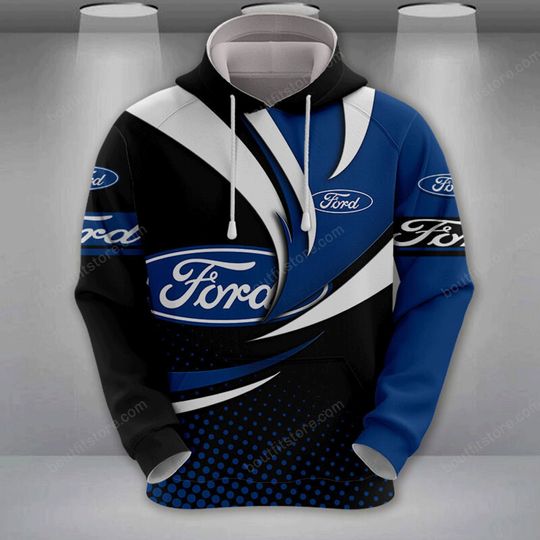 Personalized Ford Hoodie, Ford Racing Hoodie, Ford Hoodie For Men, Ford Cars Unisex Hoodie, Ford Lovers Gift, Gift For Dad.