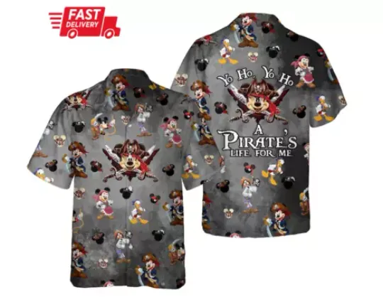 Disney Mickey Pirates Of The Caribbean Disney Cruise Hawaii Shirts