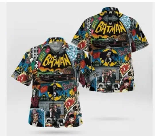 Batman Superheroes Characters Lovers 3D HAWAII SHIRT Halloween Gift