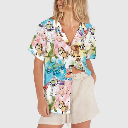 Disney Toy Story Watercolor Hawaiian Shirt, You've Got a Friend in Me Gift