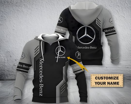 Personalized 3D Mercedes Benz Printed  Hoodie, Gift For Lovers, Gift For Him, Gift Birthday