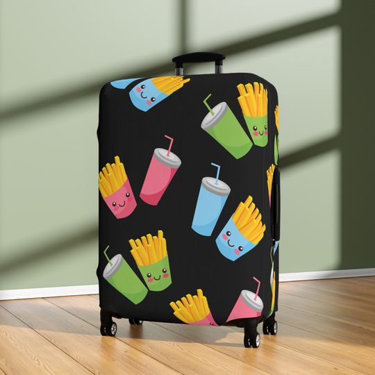 Takeaway Inspired Luggage Cover, Summer Vacation, Summer Trip