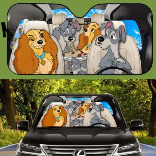 We Are Never Too Old For Lady And The Tramp Car Sun Shade